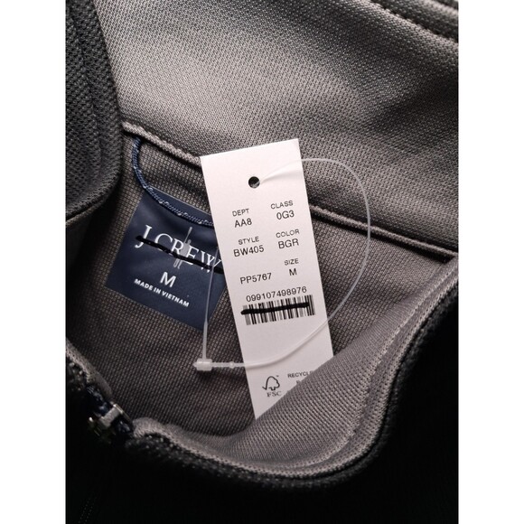 J.Crew Performance Half Zip Pullover COOLMAX Technology Black BW405 Size M NWT - Picture 4 of 12